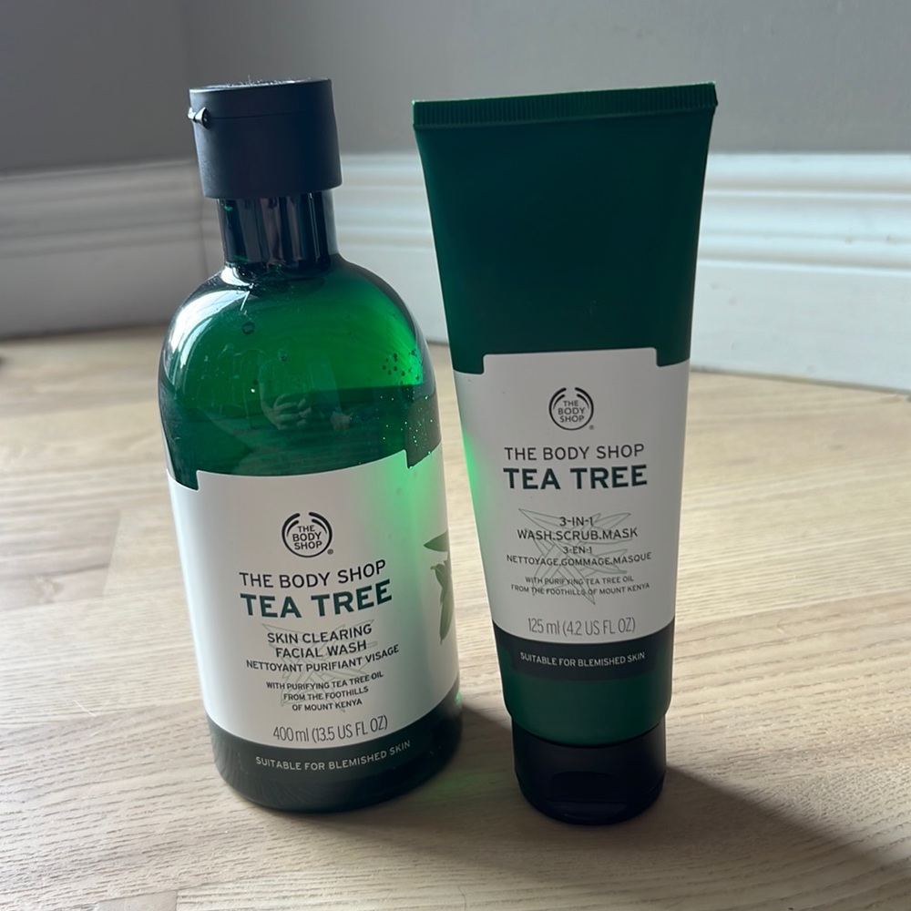 New: The Body Shop Tea Tree Facial Wash & 3-in-1 Wash Scrub Mask